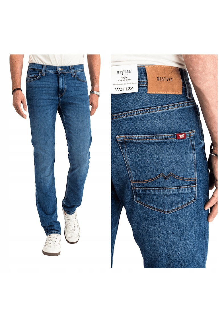 Blugi Slim Fit Vegas - Albastru