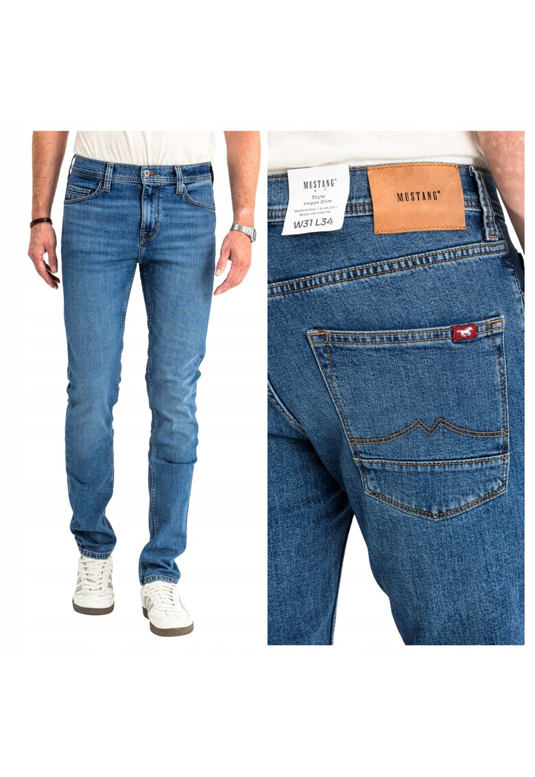 Blugi Vegas Slim pentru Barbati - Albastru