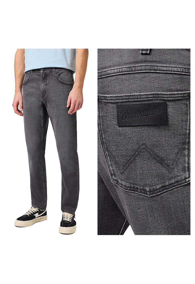 Blugi Barbati - Greensboro - Straight Fit - Talie Medie - Fermoar - Lungi - 5 Buzunare - Bumbac - W32 L34 - Negru