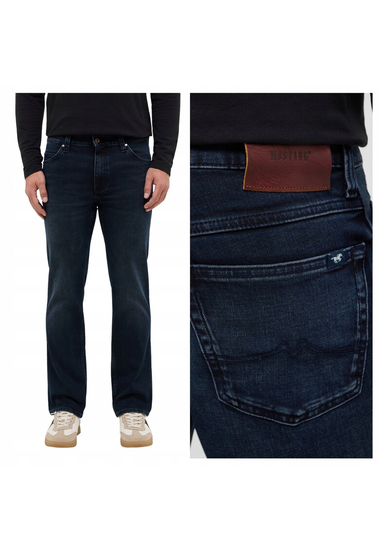 Blugi Tramper Straight pentru Barbati - Albastru
