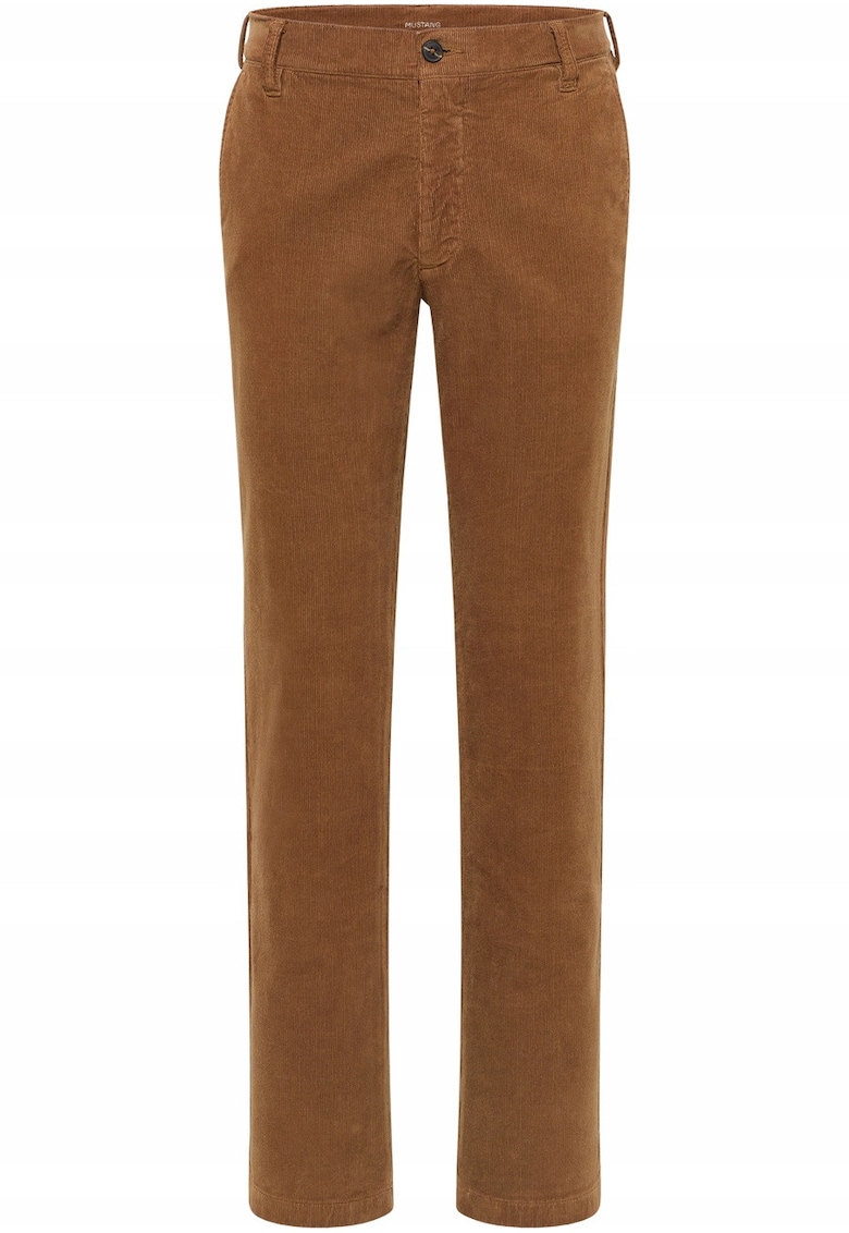 Blugi Barbati - Style Tramper Chino - Straight Fit - Talie Medie - Fermoar - Lungi - 5 Buzunare - Bumbac - Maro - Albastru