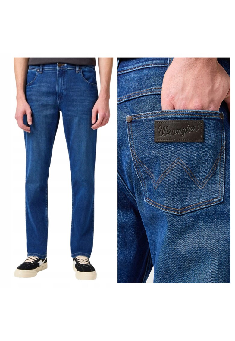 Spodnie Jeansowe Męskie Greensboro Proste Klasyczne Dżinsy W42 L32