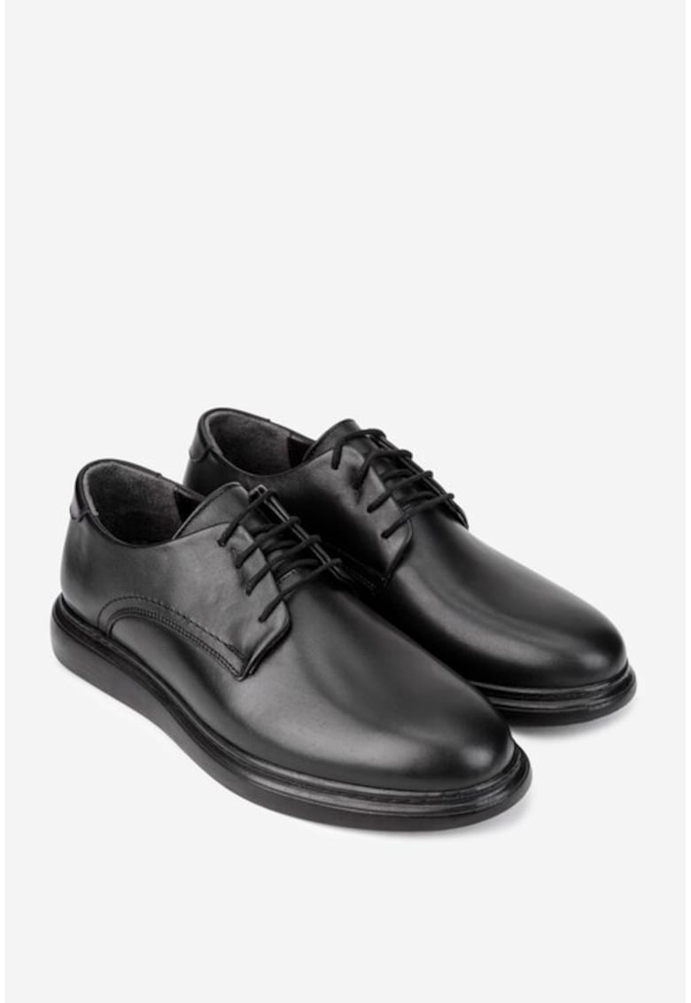 Pantofi eleganți din piele naturală pentru bărbați - Negru