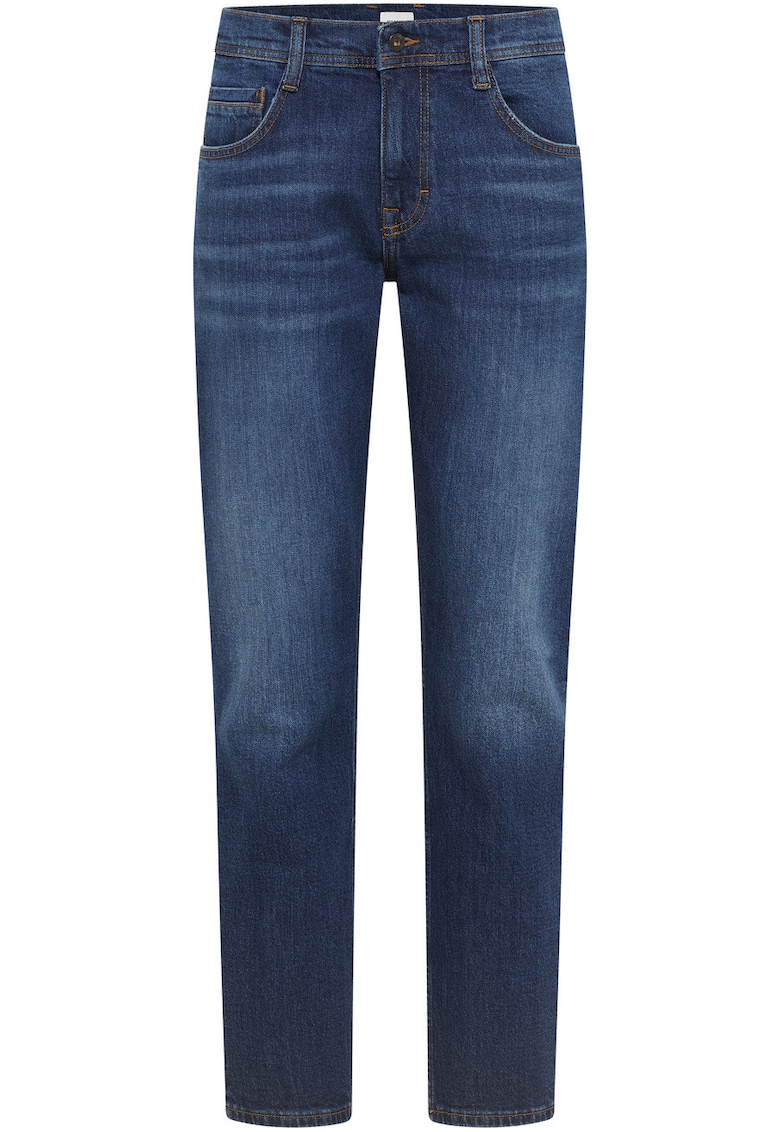 Blugi Barbati - Denver Straight - Straight Fit - Talie Medie - Fermoar - Lungi - 5 Buzunare - Bumbac - W31-L32 US - Albastru
