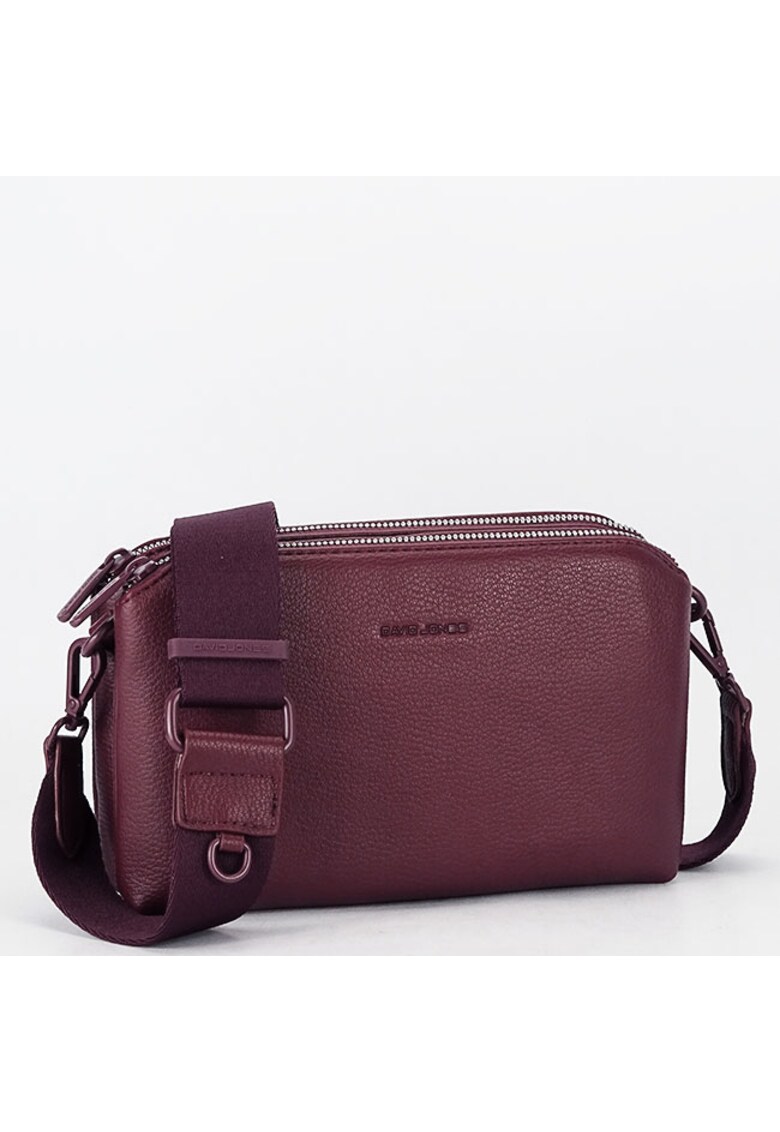 Geanta mica crossbody -1 15 - Bordeaux - 14x22x6