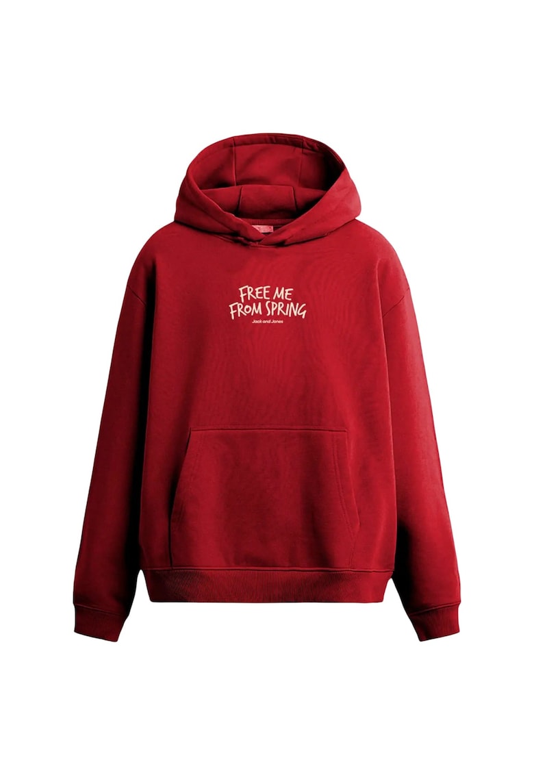 Hanorac JACK &JONES Object Sweat Hood Smu 54515 - Rosu