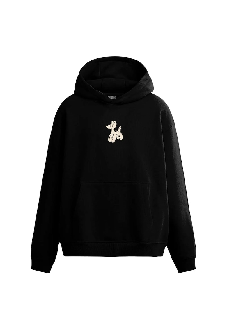 Hanorac JACK &JONES Object Sweat Hood Smu 54510 - Negru