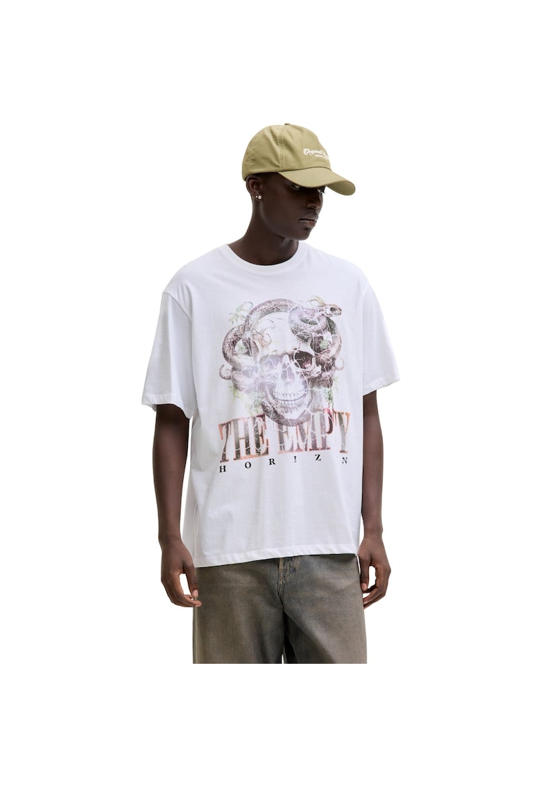 Tricou JACK &JONES Band 54465 - Alb