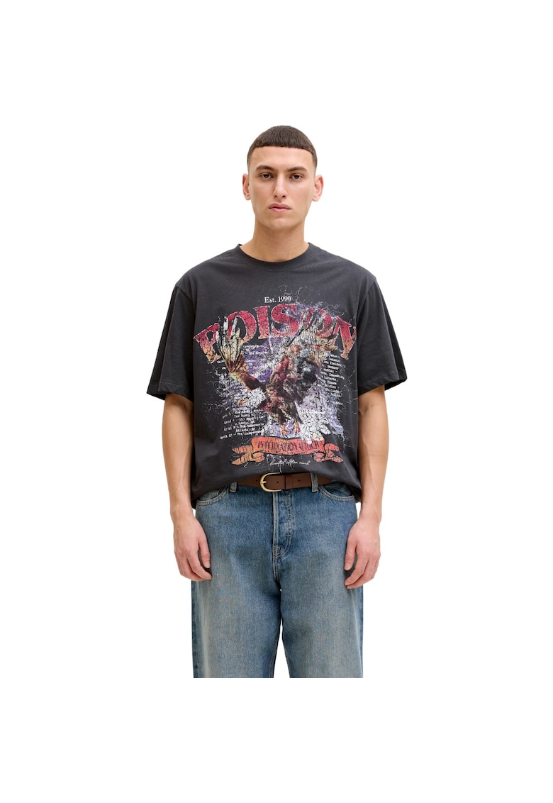 Tricou JACK &JONES Band 54460 - Gri inchis