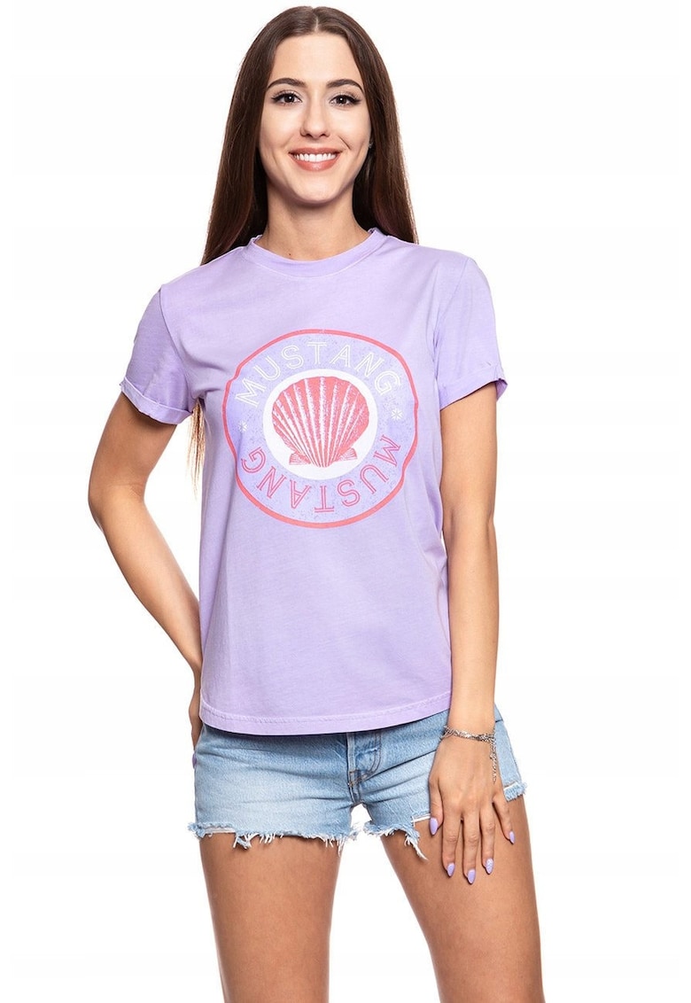 Tricou dama 1009475 8076 - Bumbac - Mov - Marime