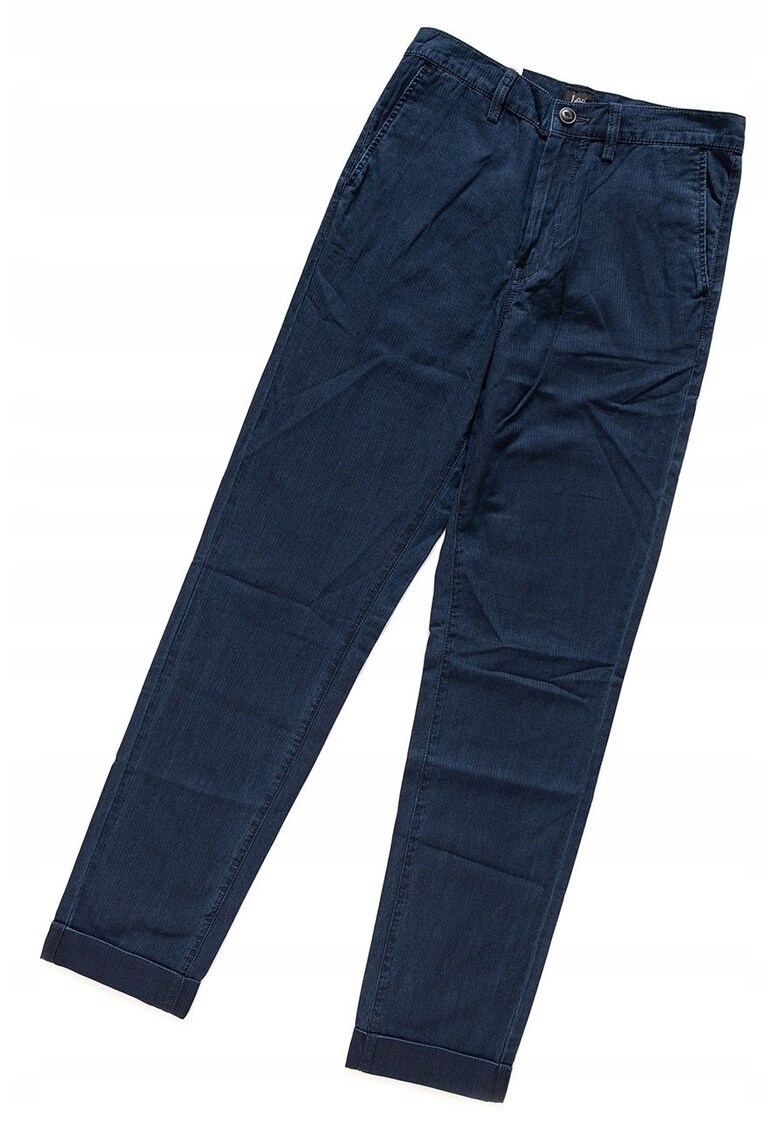 Pantaloni dama Chino - regular fit - albastru - bumbac/elastan -