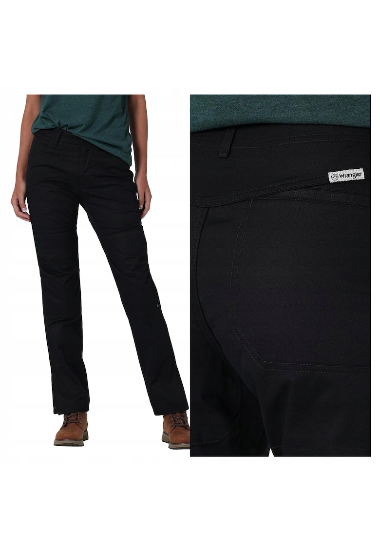 Pantaloni dama - REINFORCED SOFTSHELL PANT - negru -