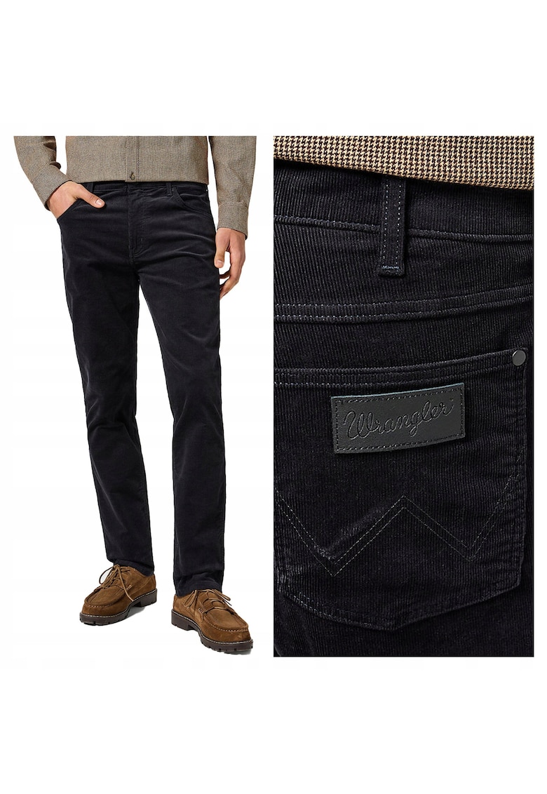 Pantaloni Greensboro - straight fit - bumbac - negru - Negru