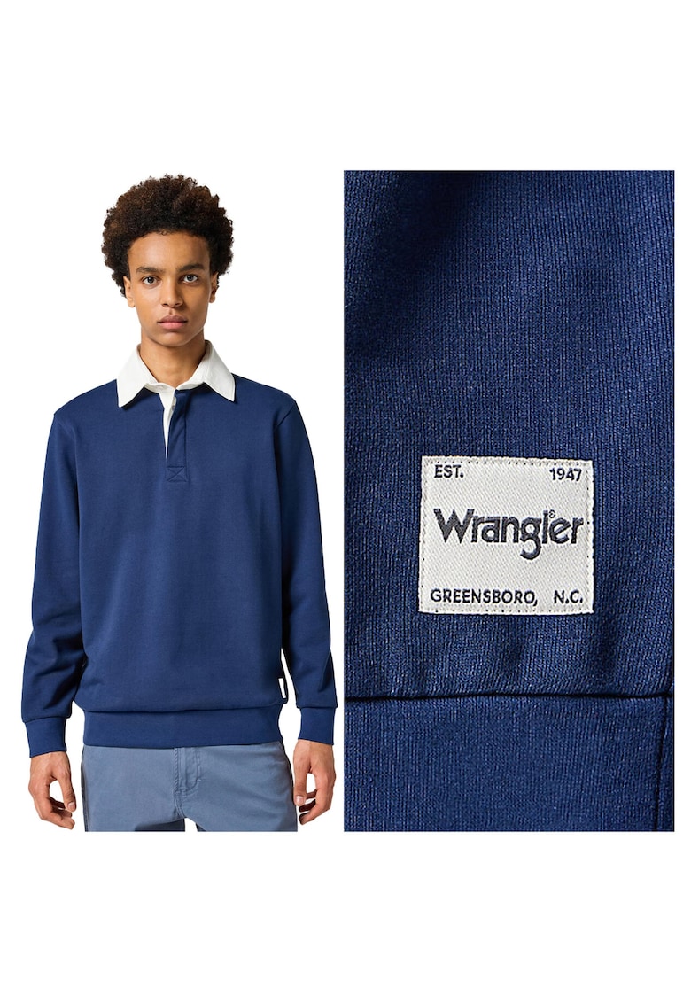 barbati - POLO SWEATSHIRT - albastru - Albastru