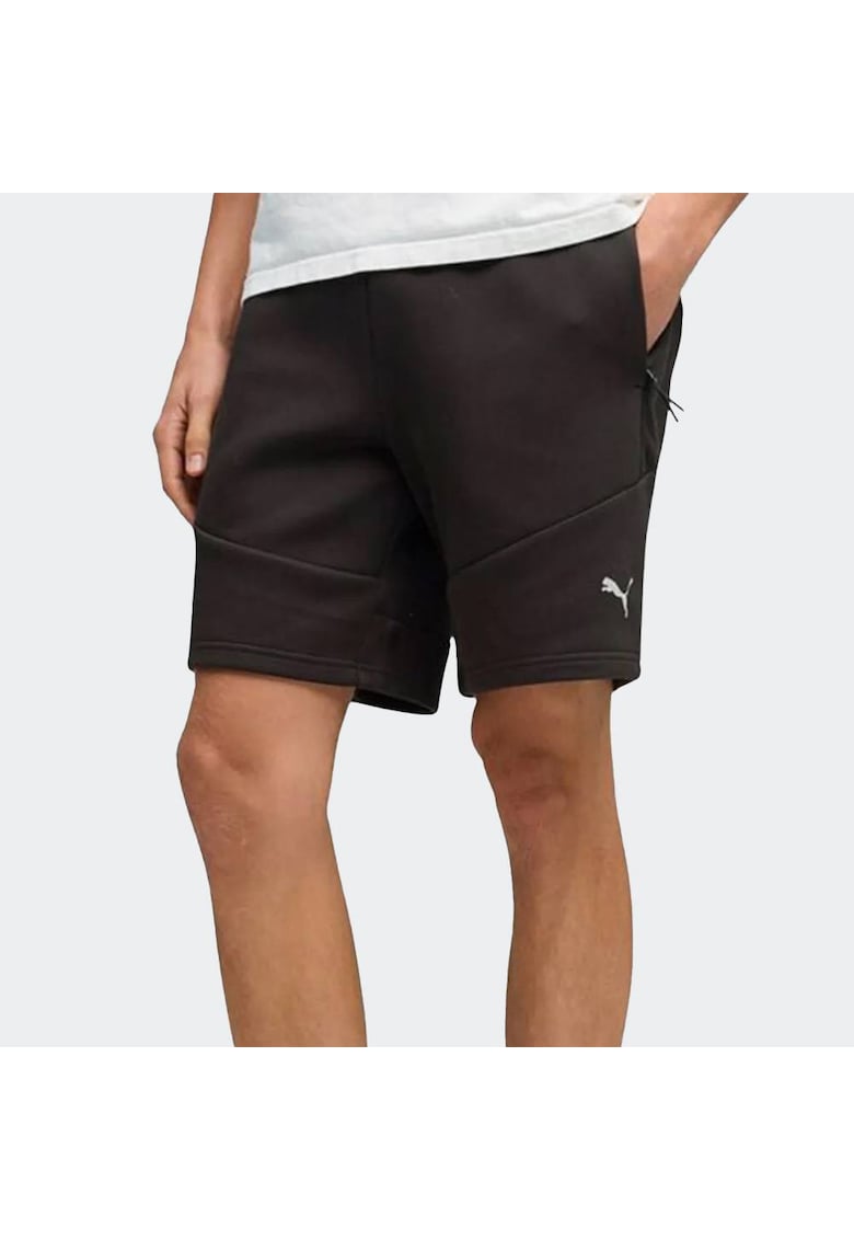 Pantaloni sport barbati - EVOSTRIPE - bumbac si poliester - maro inchis