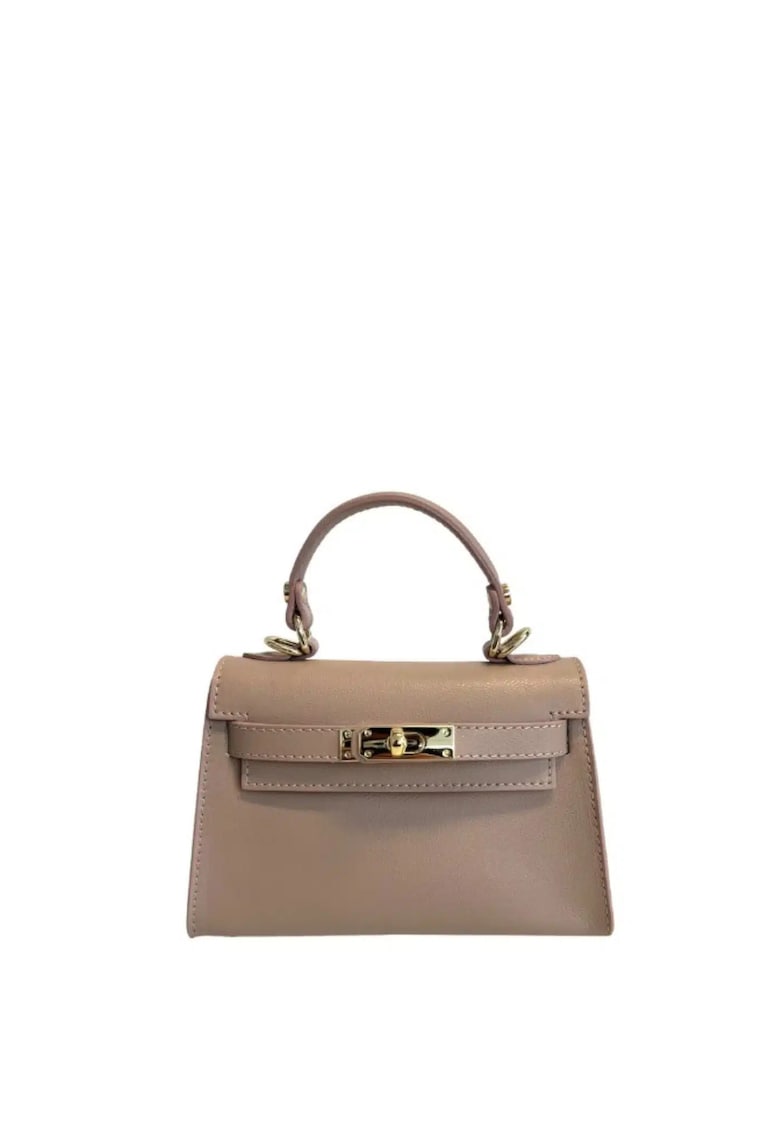 Geanta dama din piele naturala Calypso - Roz - 21.5 x 13.5 x 8 cm