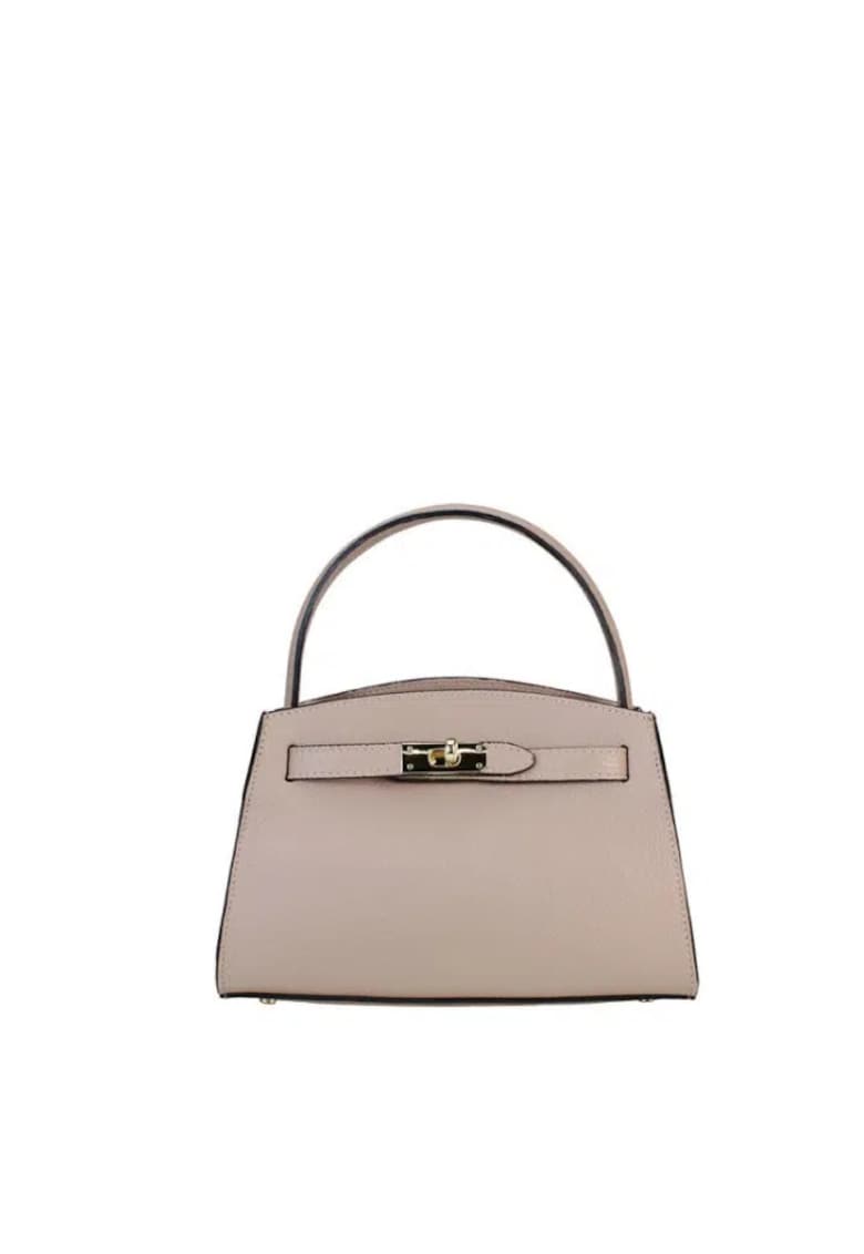 Geanta dama din piele naturala Brook - Roz - 23 x 17 -5 x 11 cm