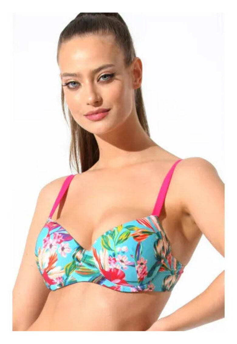 Sutien de baie cu model floral