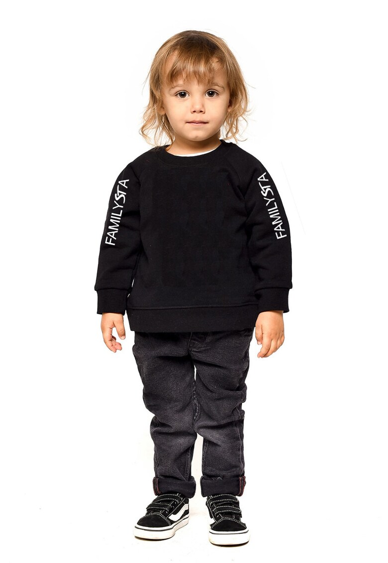 Bluza de trening din bumbac cu imprimeu logo - Alb/Negru