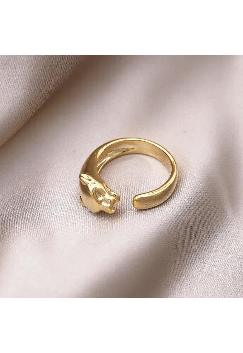 Inel auriu - suflat cu aur 14k - forma de pantera - Ruta C1