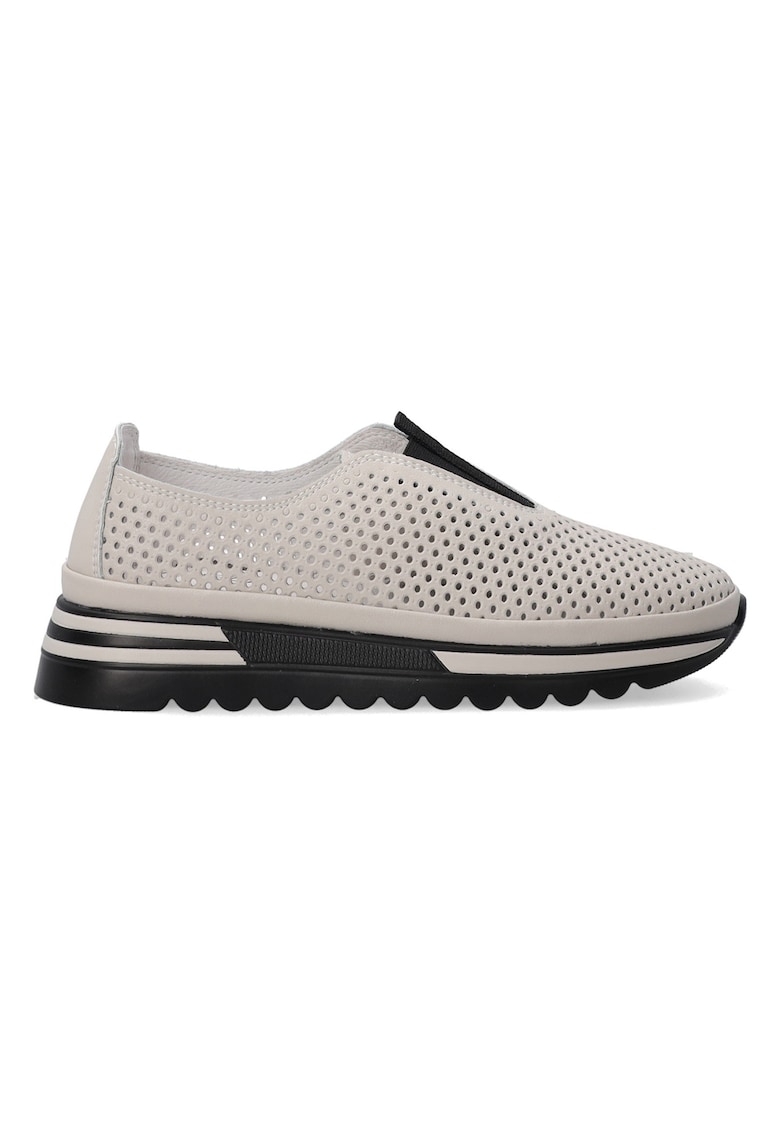 Pantofi sport din piele fara sireturi