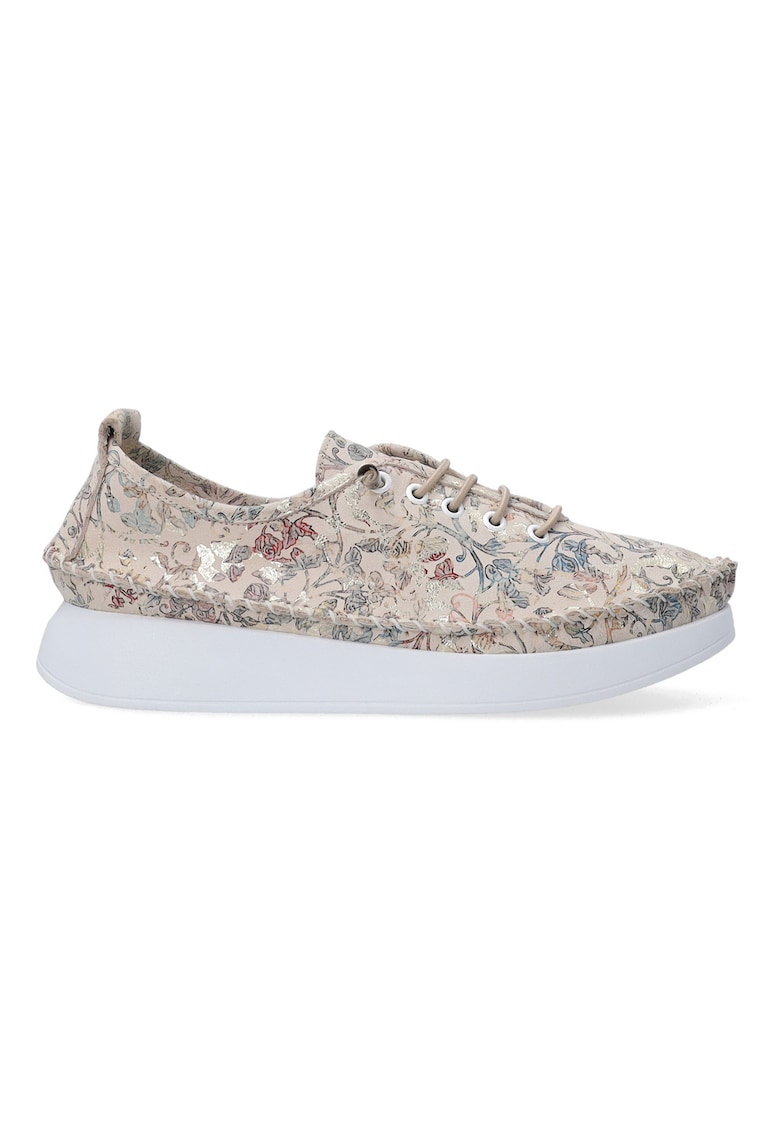 Pantofi sport cu imprimeu din piele nabuc