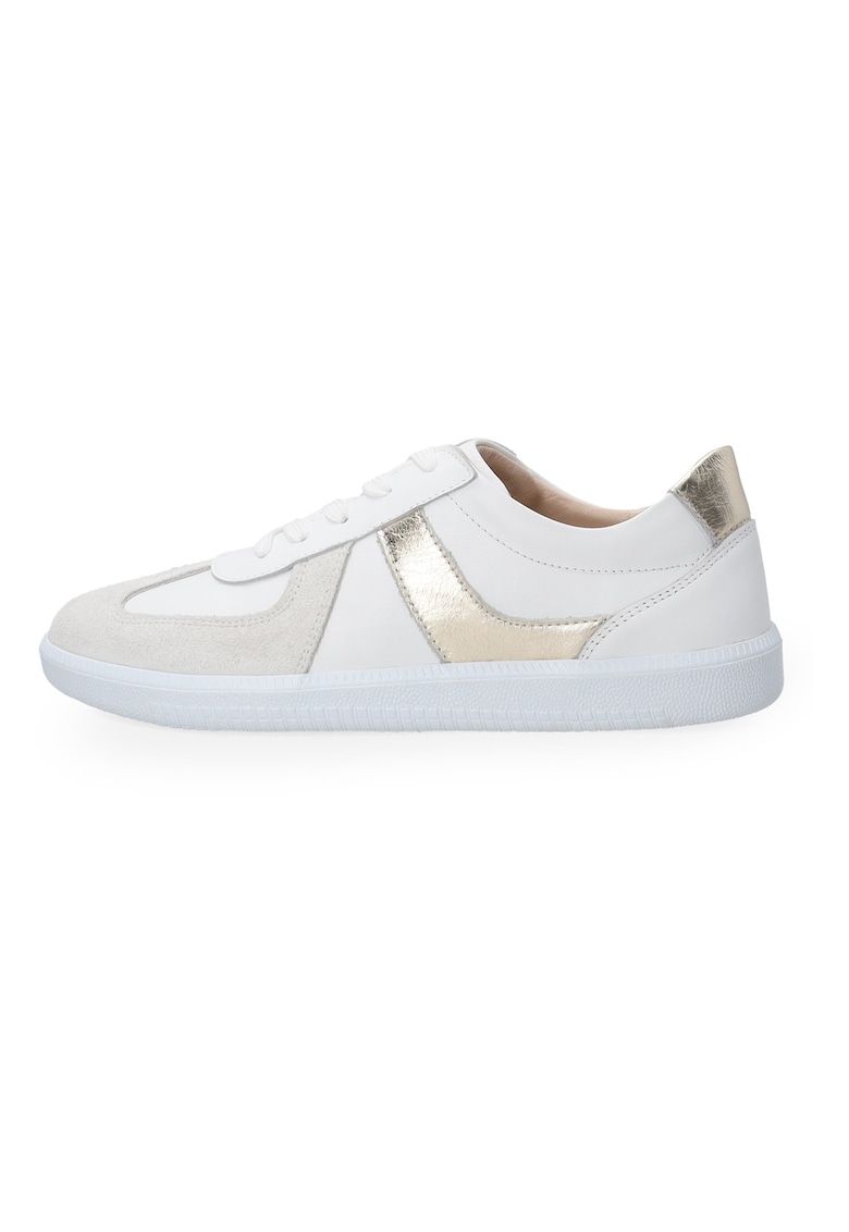 Pantofi sport uni din piele si piele intoarsa