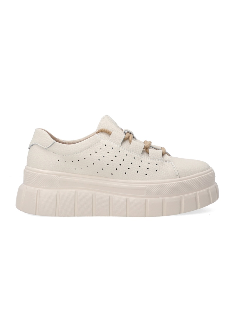 Pantofi sport wedge din piele