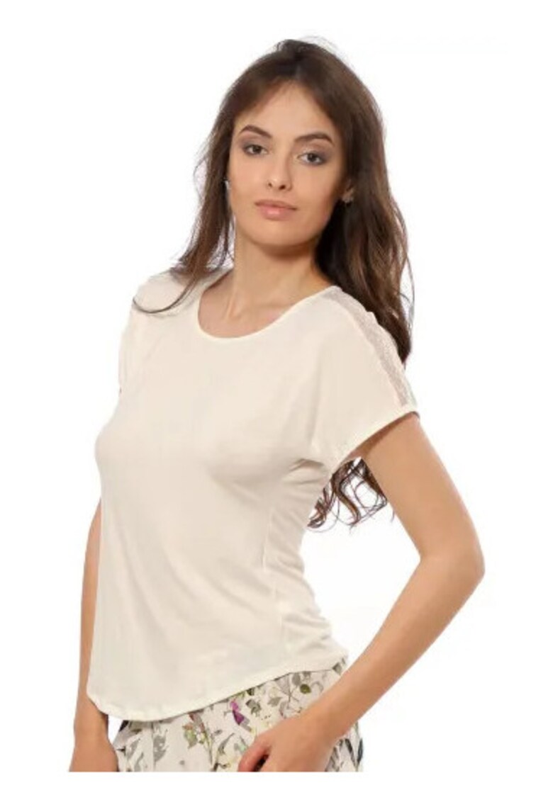 Bluza cu maneca scurta pijama dama AB020