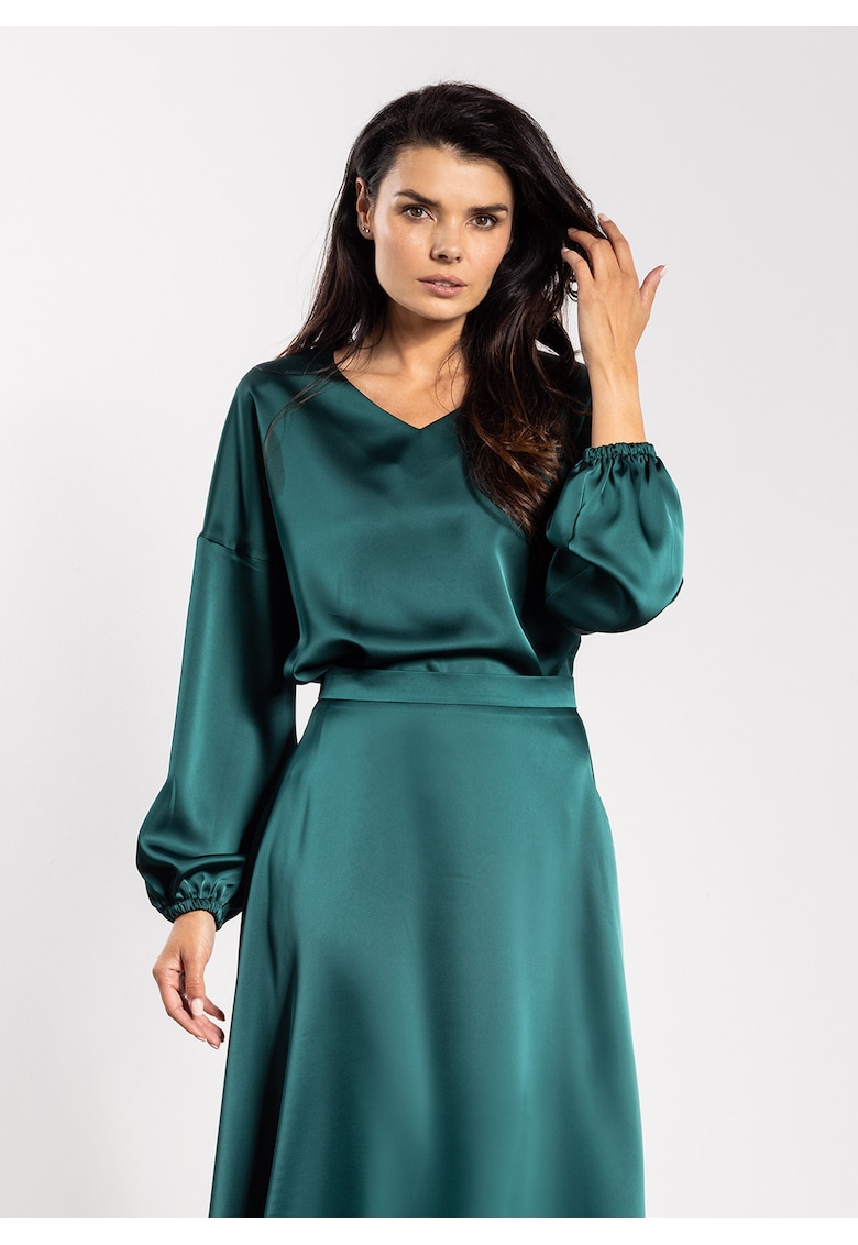 Bluza dama - A740 - verde sticla - poliester
