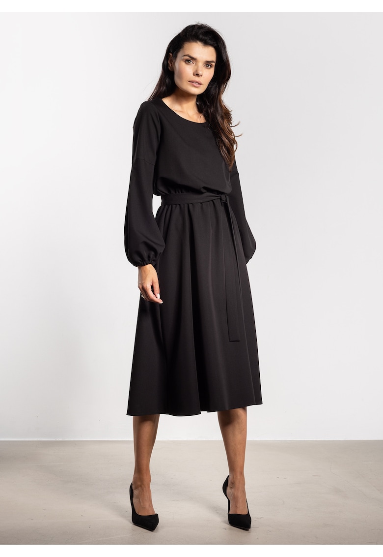 Rochie midi - A742 - Negru