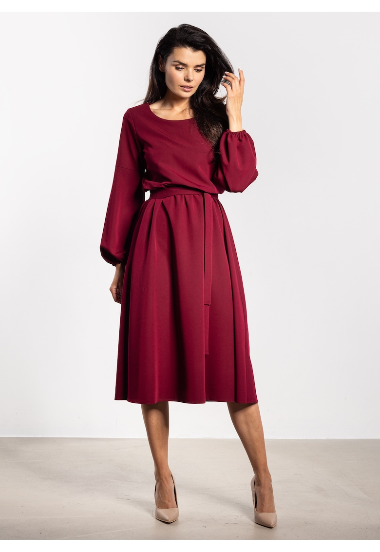 Rochie midi - A742 - Rosu