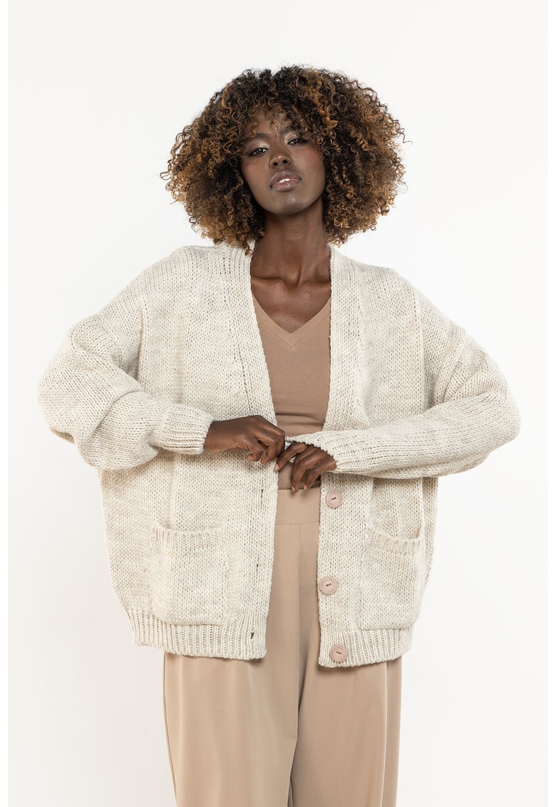 Cardigan dama A756 - Nylon - Bej