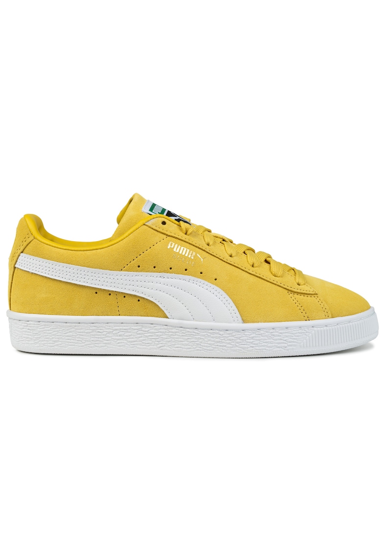 Tenisi barbati Suede Classic - piele intoarsa - galben - design atemporal