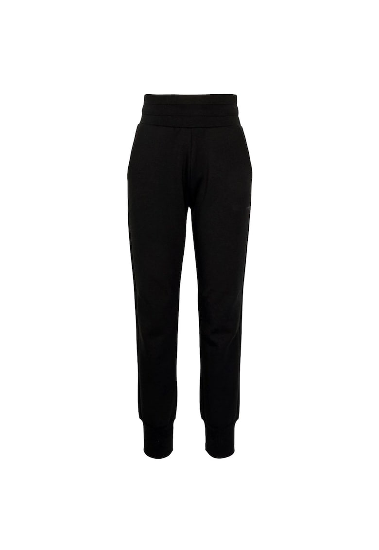 Pantaloni trening dama - Negru - Mini Logo - Talie Inalta 2227 - Negru
