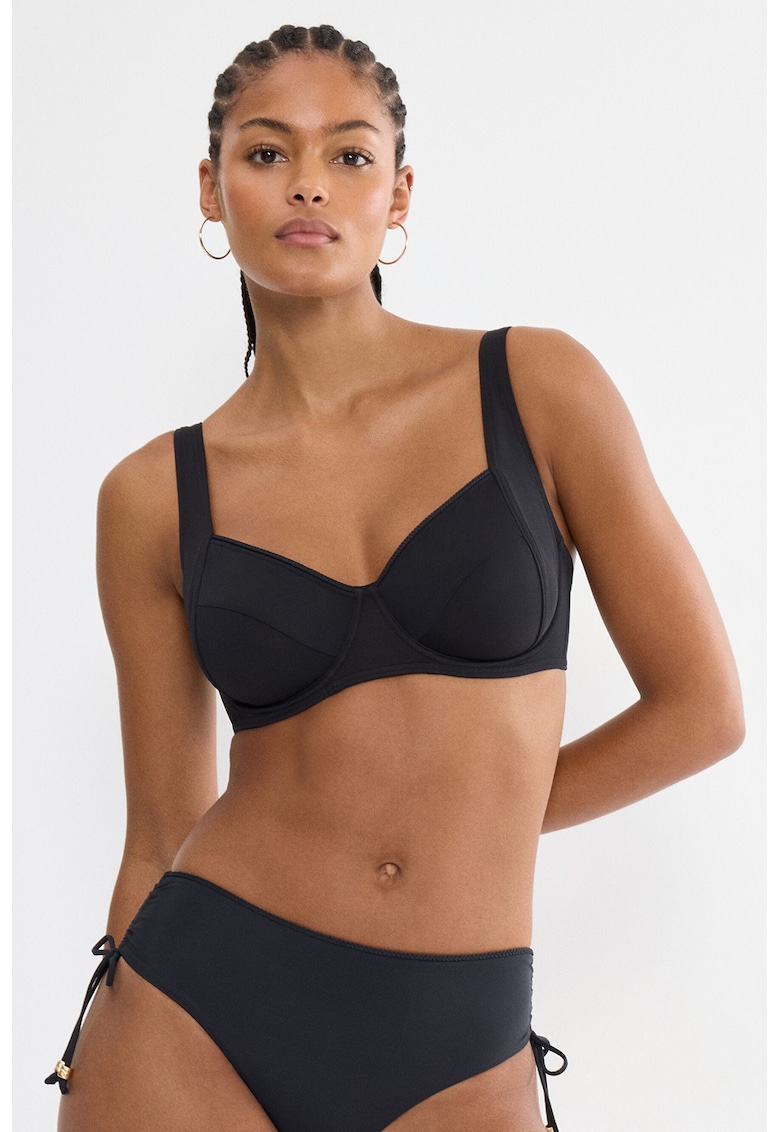 Sutien balconette de baie Summer Twist - Negru stins