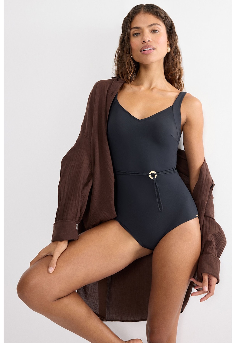 Costum de baie intreg Summer Twist - Negru stins