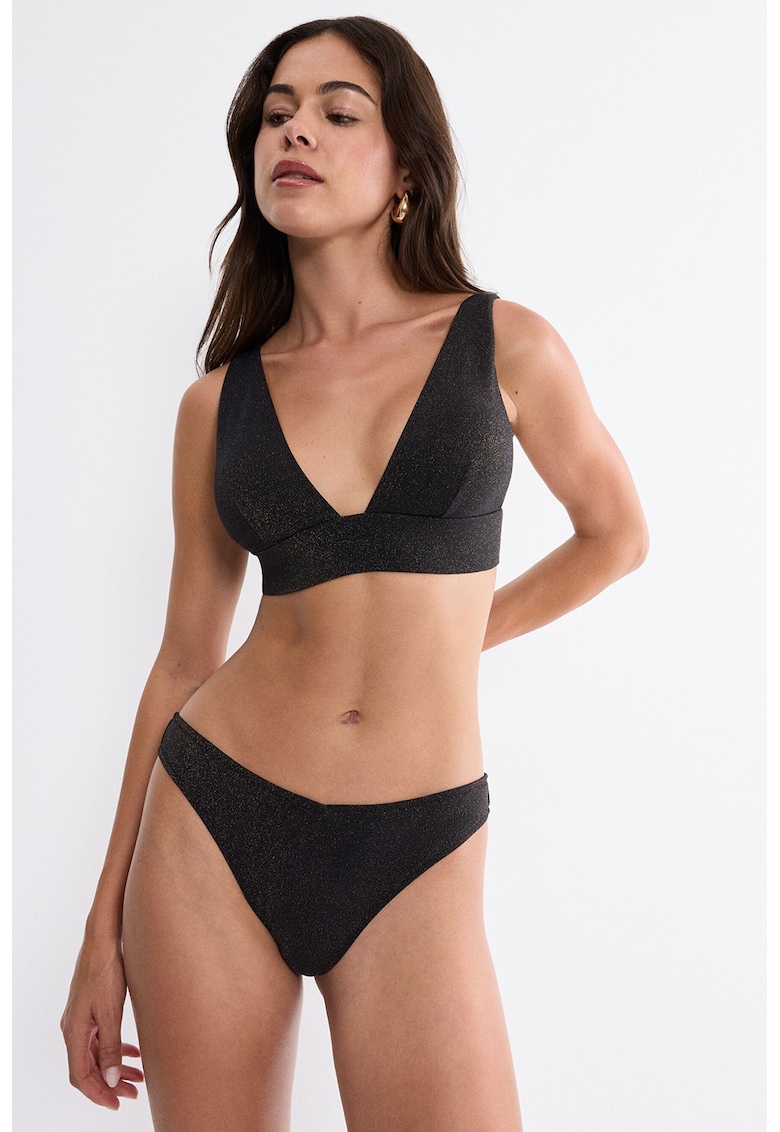 Costum de baie intreg cu aspect stralucitor Summer Sunset - Negru