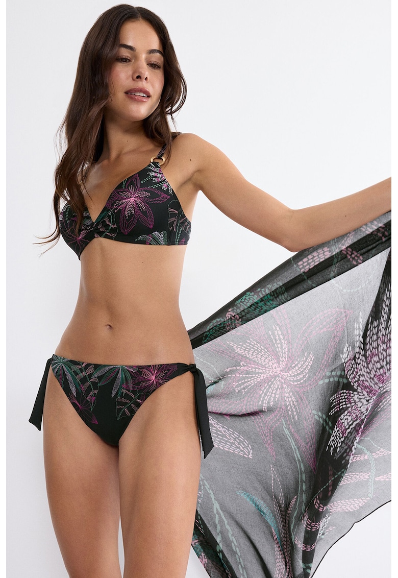 Slip Summer Tropics Tai - Verde/Negru/Argintiu