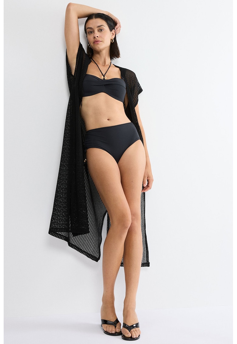 Slip cu talie inalta Summer Twist - Negru