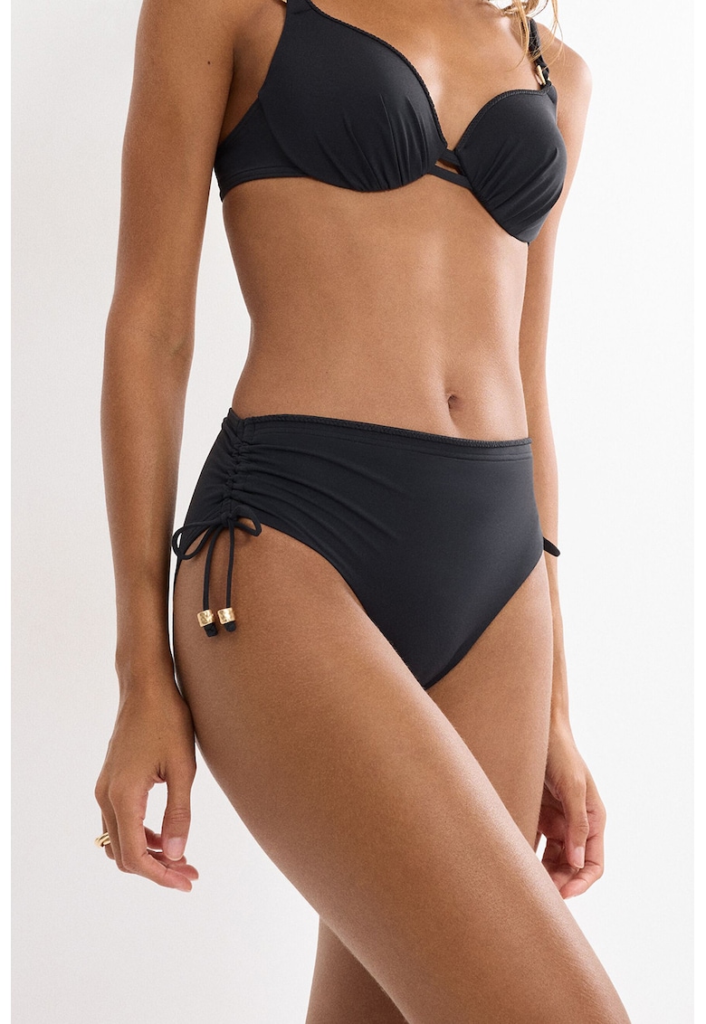 Slip cu talie inalta Summer Twist - Negru