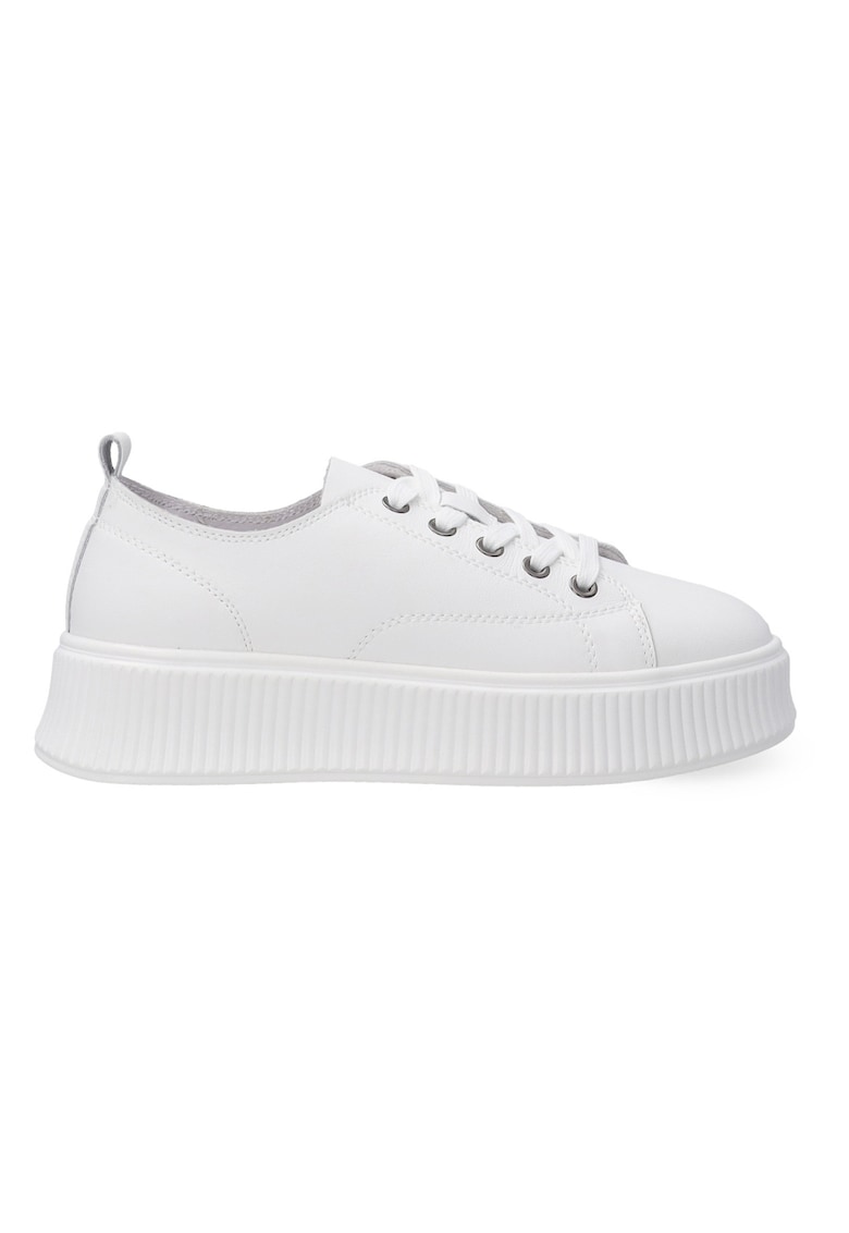 Pantofi cu platforma din piele