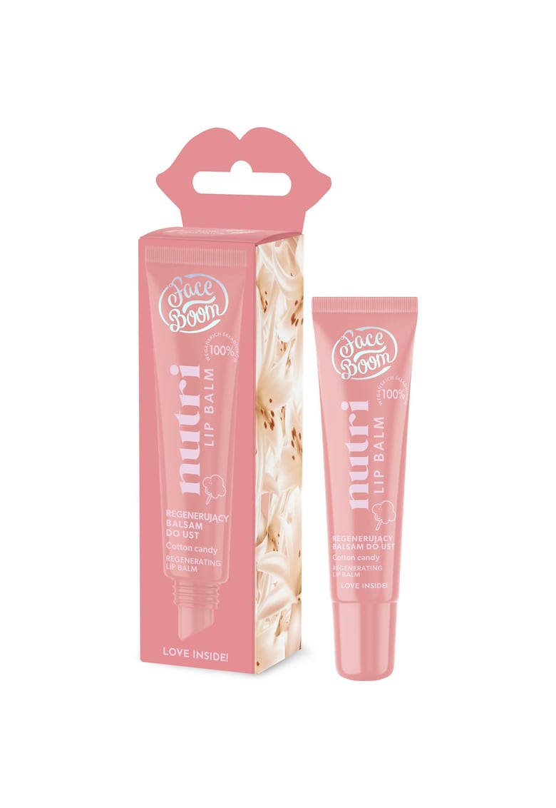 Balsam de buze - FaceBoom Nutri Lip Balm - regenerare aroma Cotton Candy - 10 g