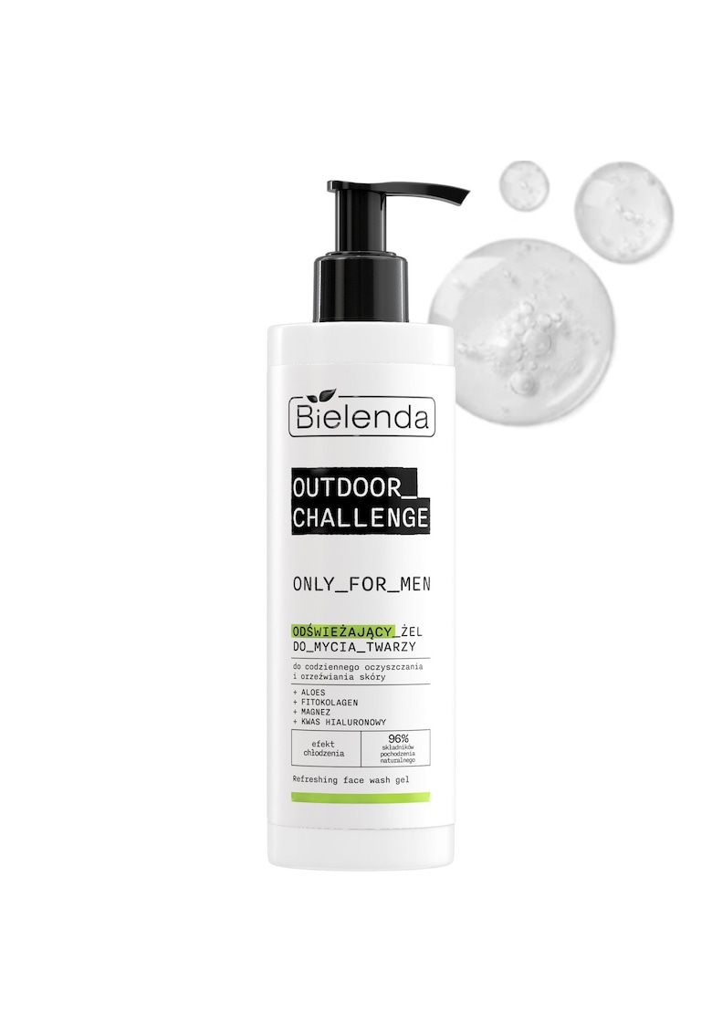 Gel curațare fața - Only For Men - revigorant - 190 ml