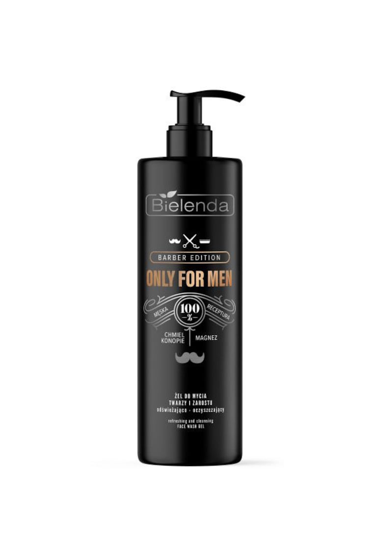 Gel spalare fața & barba - Only For Men - revigorant - 190 g