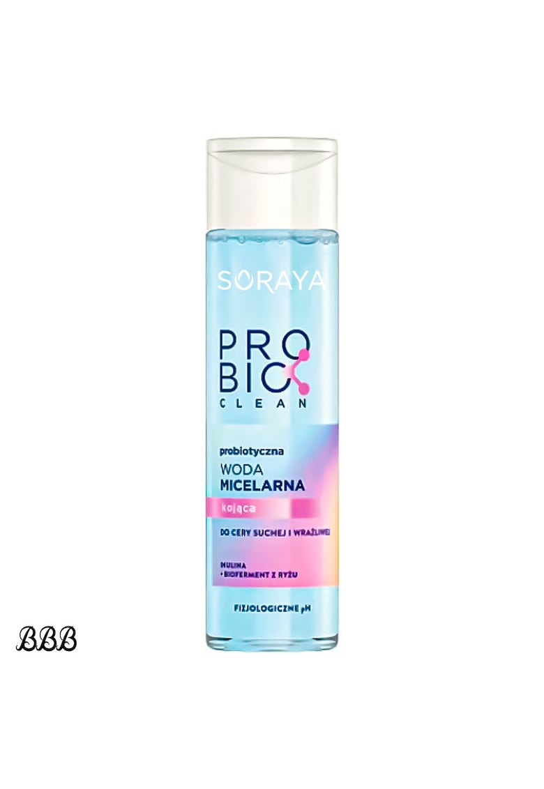 Apa micelara calmanta Probio Clean - Curațare blanda și calmare - pentru ten uscat și sensibil - 250 ml
