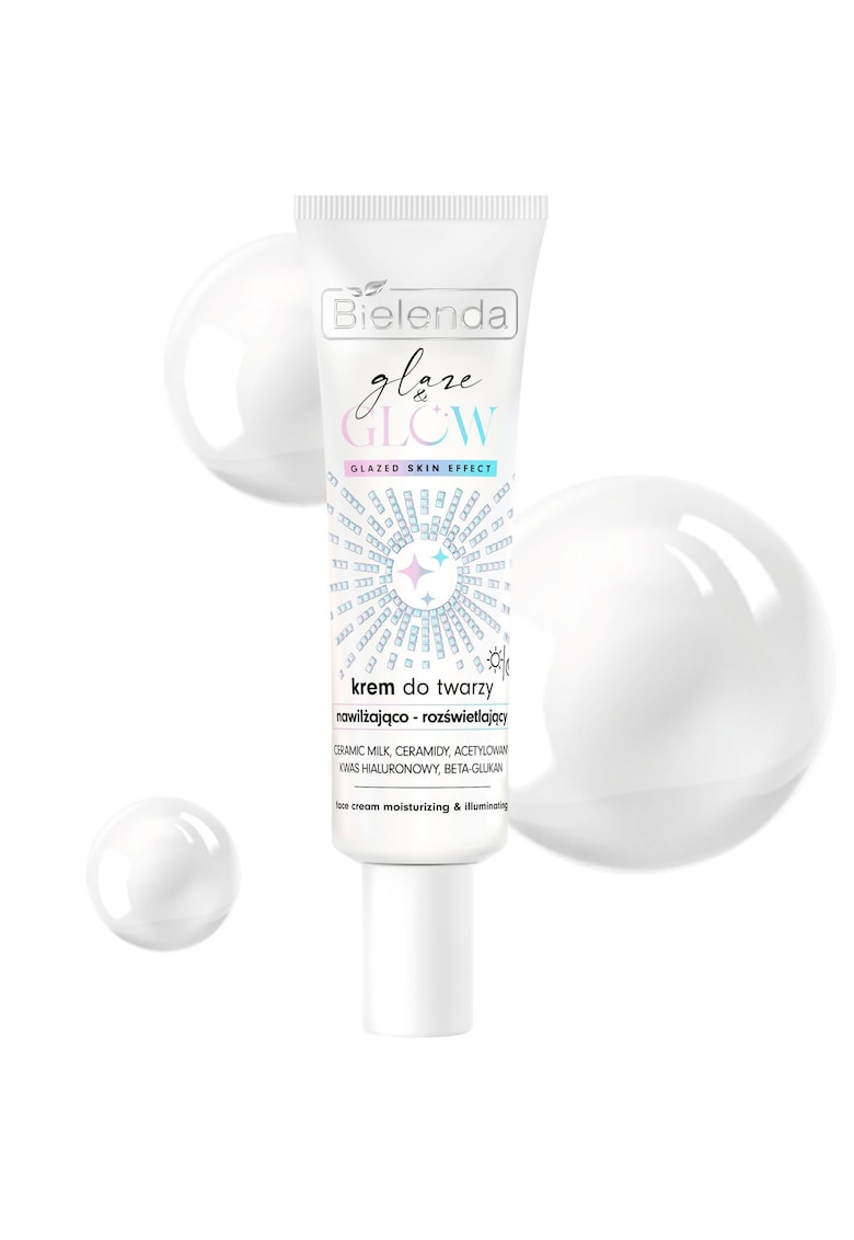 Crema fața - Glaze & Glow - hidratare și iluminare - 50 ml