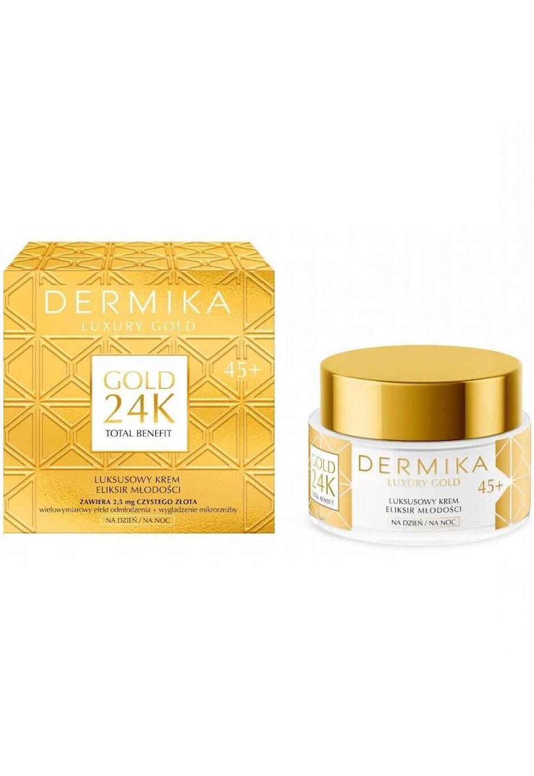 Crema Youth 45+ zi/noapte - Luxury Gold 24K - Luminozitate si netezire - 50 ml