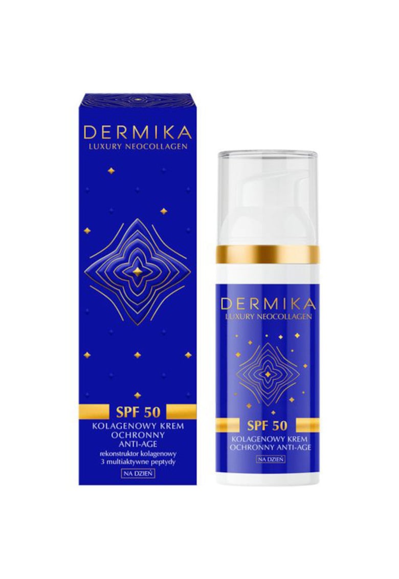 Crema faciala SPF50 - Luxury Neocollagen - Protectie solara si efect anti-age - cu colagen 50 ml