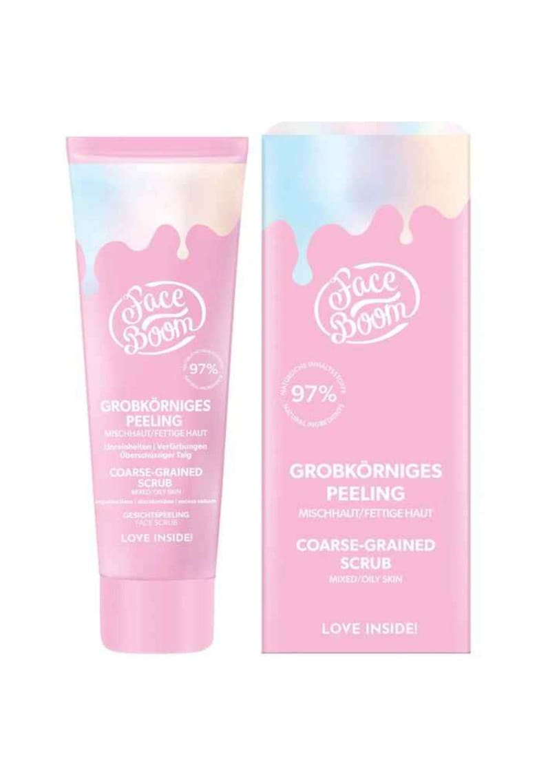 Scrub facial - FaceBoom Basic - exfoliere pentru ten mixt și gras - 50 g